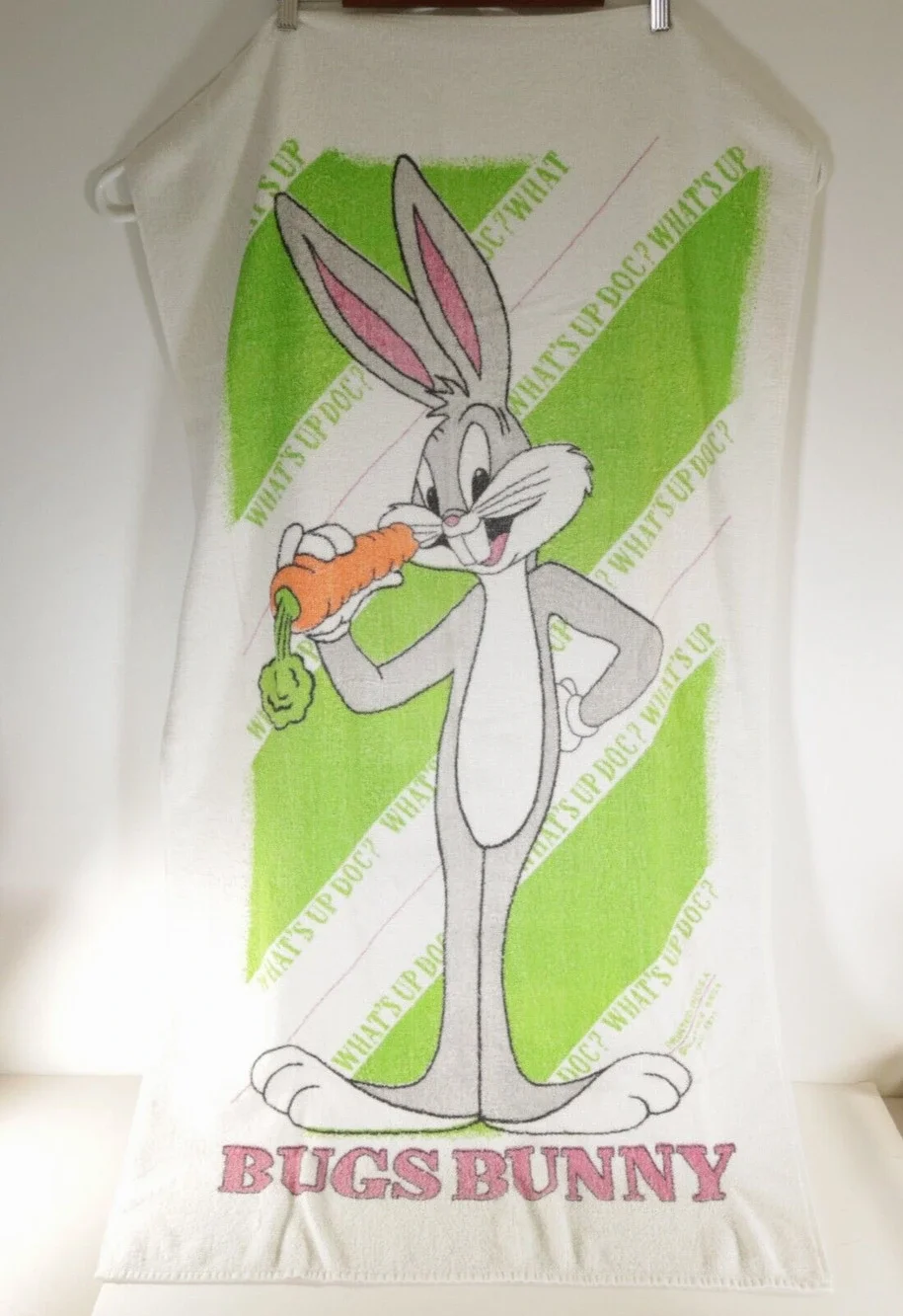 Vintage 1977 Bugs Bunny What's Up Doc Towel by Jay Franco - Luxury Towels